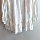 Long Sleeve Eyelet 1/4 Button Tunic Top-12