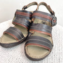 Leather Strappy Wedge Sandals-5