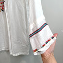 Floral Embroidered 1/2 Button Tunic-5