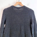 Textured Fringe Hem Sweater-10