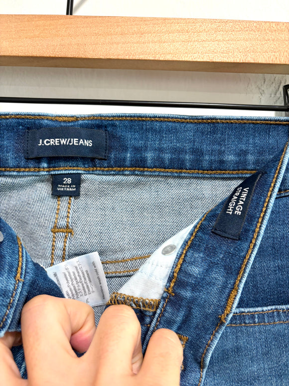 Vintage Straight Crop Jeans