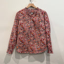 Floral 1/4 Button Top-2