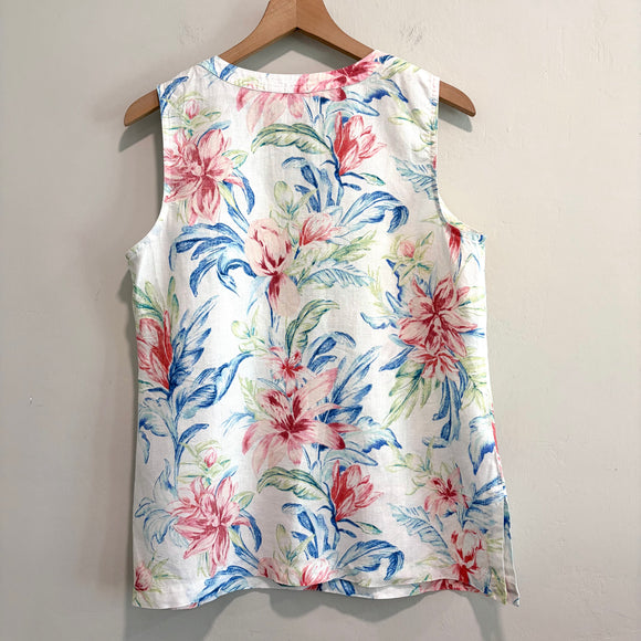 Floral Linen Top