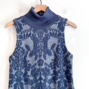 Turtleneck Jacquard Sweater Dress-3