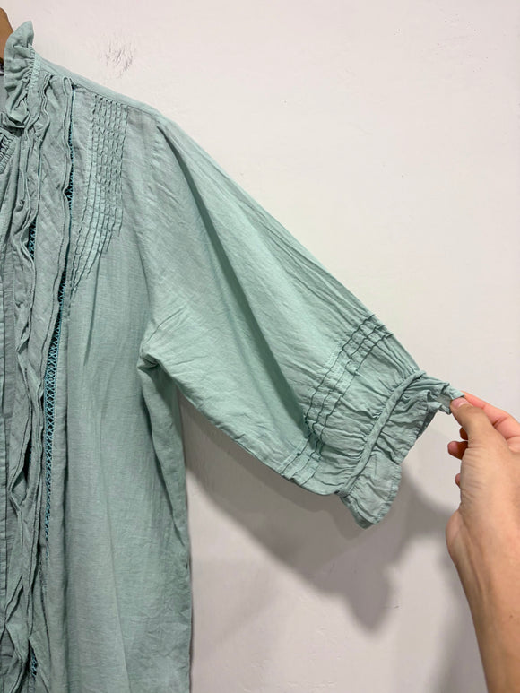 Ruffle Pleated Top