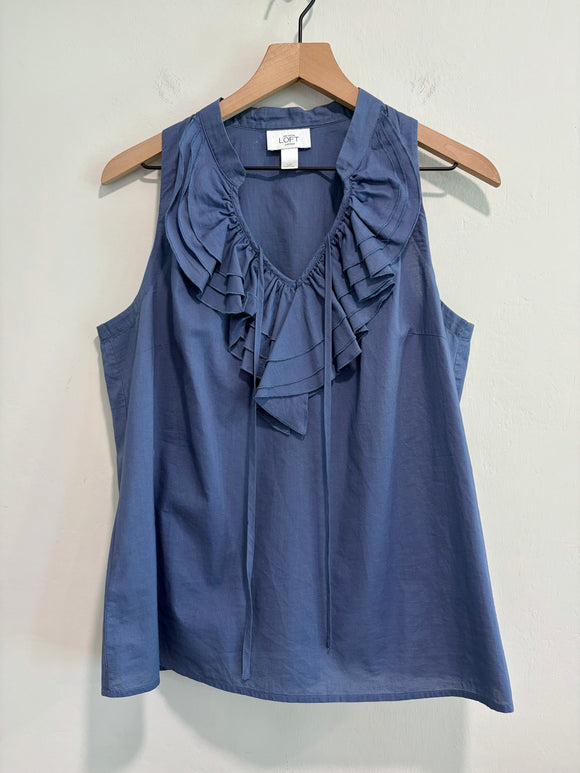 Ruffle V-Neck Top