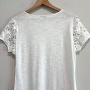 Short Sleeve Lace Tee-9