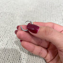 2 Set Sterling Silver Crystal Hoop Earrings-10
