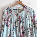 Floral Pleated Lightweight Top-3