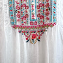 Floral Embroidered 1/2 Button Tunic-4