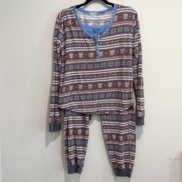 Thermal Owl Pajama Set