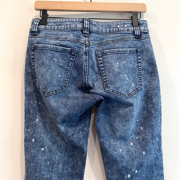 Bleach Splatter Skinny Jeans