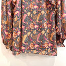 Leaf Ruffle Trim Top-4