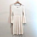 Knit Bell Sleeve Sweater Dress-2
