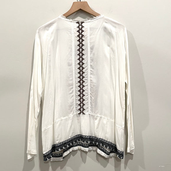 Embroidered Pocket Top
