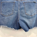 Distressed Cut Off Jean Shorts-7