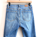 Distressed Raw Hem Skinny Jeans-7