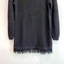 Textured Fringe Hem Sweater-4