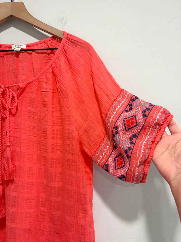 Embroidered Sleeve Tunic