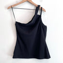 One Shoulder Ribbed Tank Top-7