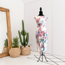 Textured Floral Sheath Dress-1