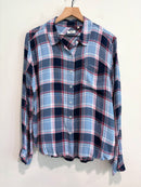 Plaid Button Down Top-2