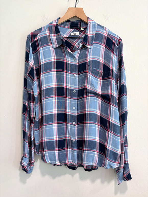 Plaid Button Down Top