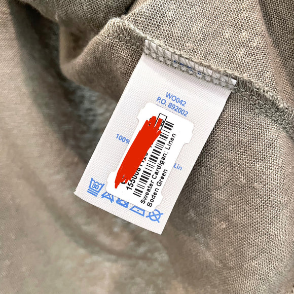 Linen Open Front Cardigan