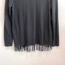 Fringe Hem Open Front Cardigan-9
