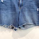Distressed Cut Off Jean Shorts-2