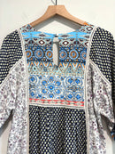 Floral Mixed Print Dress-9