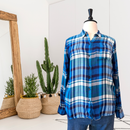 Flannel Button Down Top-1