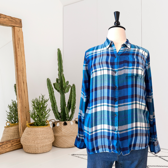Flannel Button Down Top