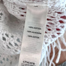 Open Knit Short Sleeve Sweater-7