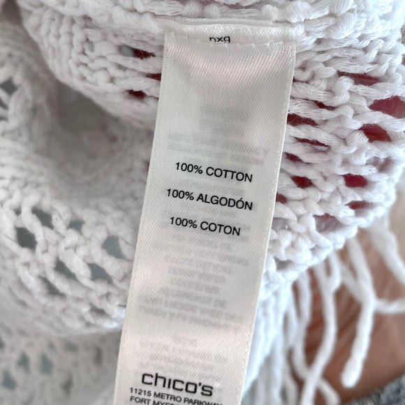 Open Knit Short Sleeve Sweater