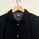 Velvet Button Down Top-3