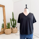 V-Neck Soft Terry Lounge Top-1