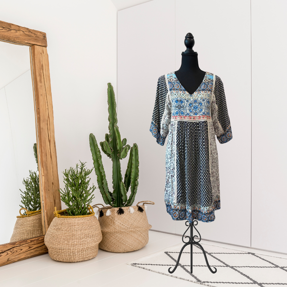 Floral Mixed Print Dress