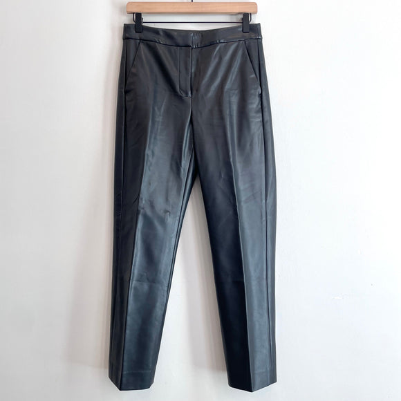 Faux Leather Straight Leg Pants