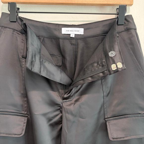 Satin Cargo Pants