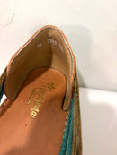 Leather Embroidered Flats-7