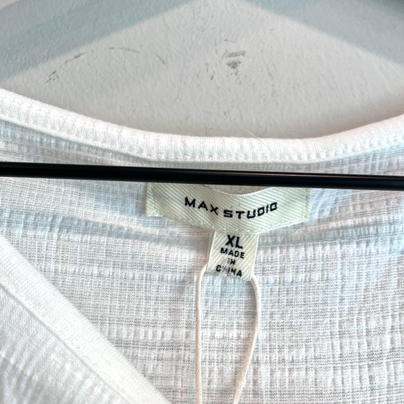 Side Tucked Cap Sleeve Top