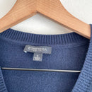 Semi-Sheer Sleeve V-Neck Sweater-4