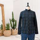 Club Collar Plaid Shirt-1