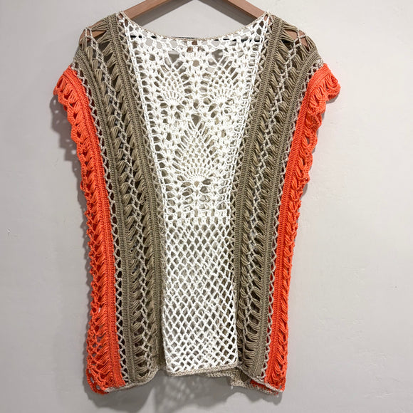 Open Crochet Knit Top