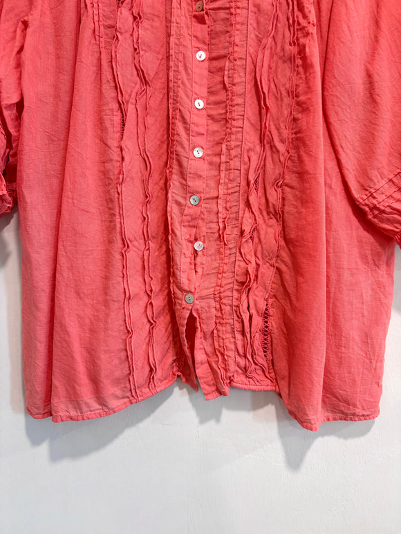 Ruffle Pleated Top