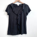 Linen Ruffle Top-2