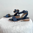 Raffia Open Toe Sandals-11