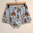 Cowboy Flannel Sleep Shorts-6