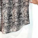 Snakeskin Tie Neck Chiffon Top-4